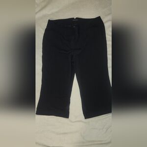 Lane Bryant Size 26 Black Capri Slacks